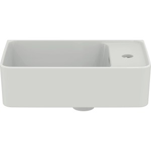 Ideal Standard Strada II Handwaschbecken, 45x27 cm, rechts, weiß. Keramikwaschbecken mit Hahnloch.
