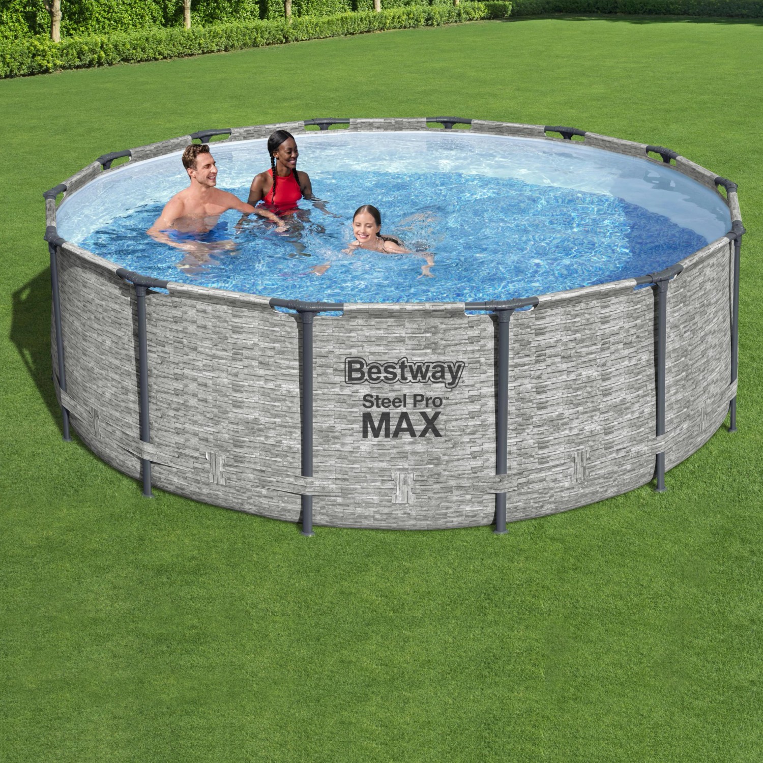 Bestway StahlrahmenPool Set Steel Pro Max Frame Ø 427 x 122 cm Rund
