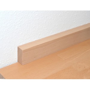 FN Neuhofer Flachleiste aus Buche, unbehandelt, 20x40x950 mm, ideal zum Basteln.