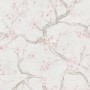 A.S. Creation Vliestapete mit zartem Blütenmuster in Creme und Rosa.