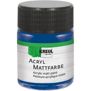 Kreul Acrylfarbe Matt Kobaltblau, 50ml Flasche. Ideal für Bastelarbeiten.