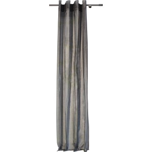 Blickdichter, taupefarbener Schlaufenschal (300x135 cm) von mydeco für Fenstervorhänge.