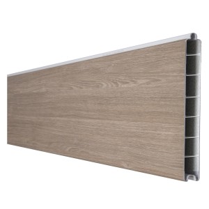 GroJa Basicline Einzelprofil, 180 cm, Sheffield Oak Dekor für Sichtschutzzaun.