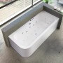 Ottofond Whirlpool Spirit 180x80 cm, linke Ausführung, weiße Badewanne mit Hydromassage-Düsen.