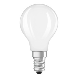 Osram LED-Leuchtmittel E14 Tropfenform, 3,4W, warmweiß, matt.