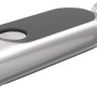 Energizer Speziallampe Keychain: Kleine, silberne LED-Taschenlampe mit Schlüsselanhänger.
