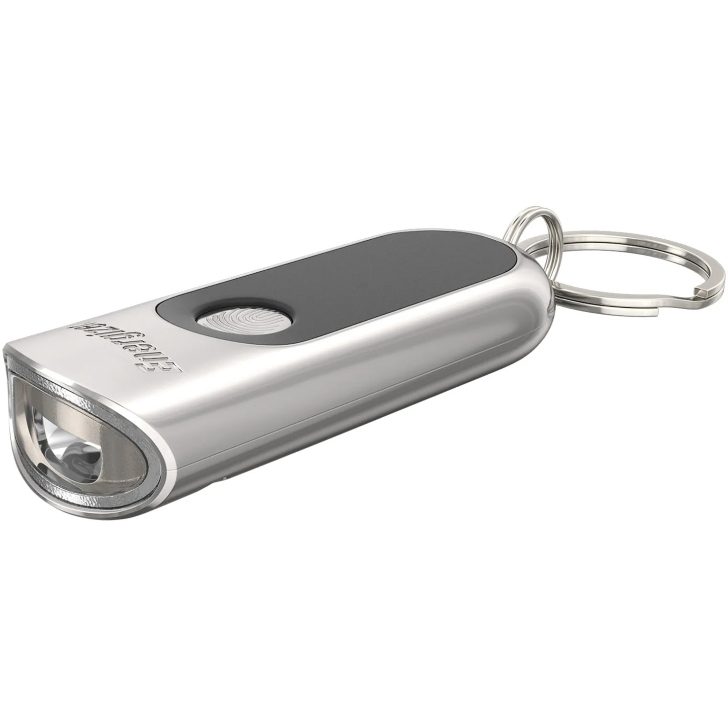 Energizer Speziallampe Keychain: Kleine, silberne LED-Taschenlampe mit Schlüsselanhänger.