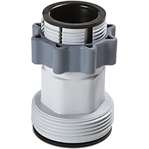 Intex Adapter B, grau, aus Kunststoff zum Verbinden von Filteranlagen mit Schwimmbadschläuchen.