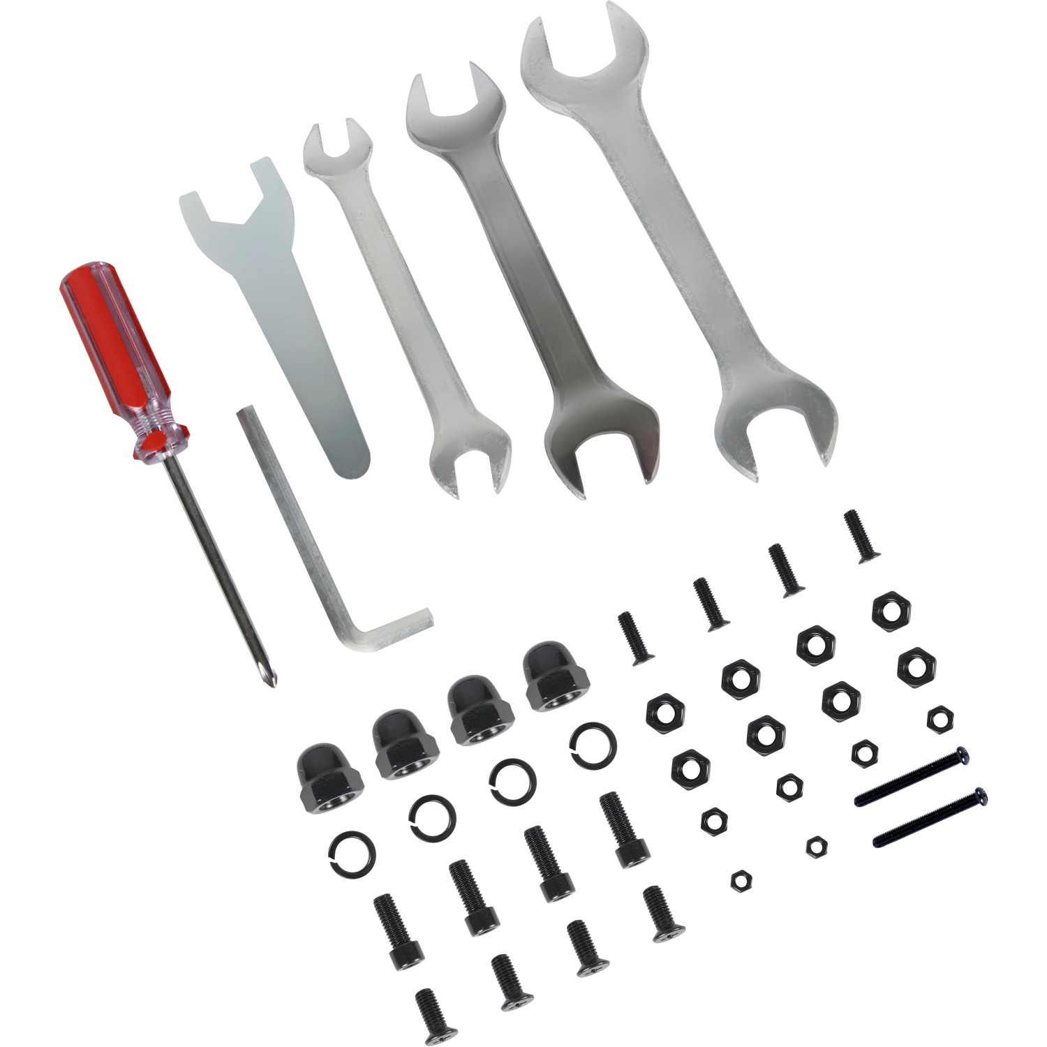 Schrauben- und Werkzeugset für Jamestown Keramikgrill Marwin M, Grillutensilien aus Edelstahl und Stahl.