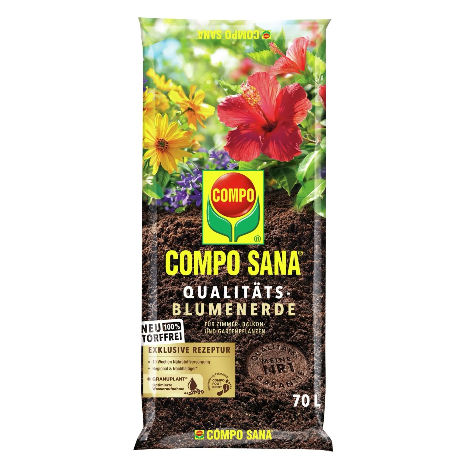 Compo Sana Qualitts-Blumenerde torffrei 70 l kaufen bei OBI