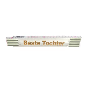 Stabila Zollstock mit Lasergravur "Beste Tochter", 2 m, aus der Kategorie Messwerkzeuge.