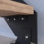 Treppe Kos 13 Stufen Eiche Rustik Geölt 107 cm Design-Geländer Anthrazit FSC®_5