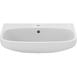 Weißer Ideal Standard i.life A Waschtisch 60x48 cm mit Hahnloch und Überlauf.