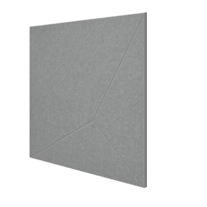 Platin-graues Jangal Wandpaneel Modular Wall Geometric 52x52 cm mit markantem geometrischem Muster für Wandgestaltung.