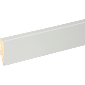 FN Neuhofer Sockelleiste SU153L Fichte/Kiefer Starkfolie Dekor Weiß,