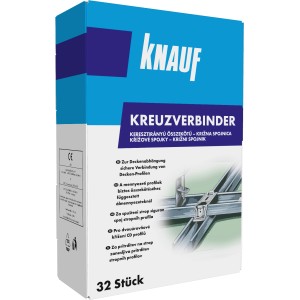 Knauf Kreuzverbinder UA mit CD-Profil, 50 Stück für abgehängte Decken.