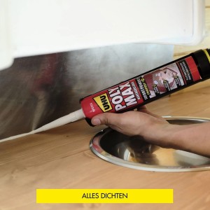 UHU Poly Max Montagekleber Power Grau 425 g Kartusche