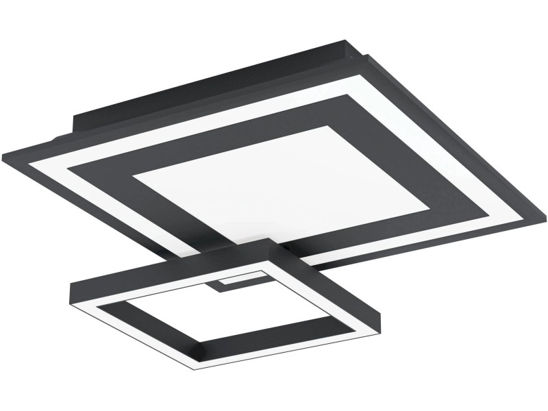 Eglo LED-Deckenleuchte Eckig Schwarz Zigbee kaufen bei Weiß W OBI Savatarila-Z 2,7