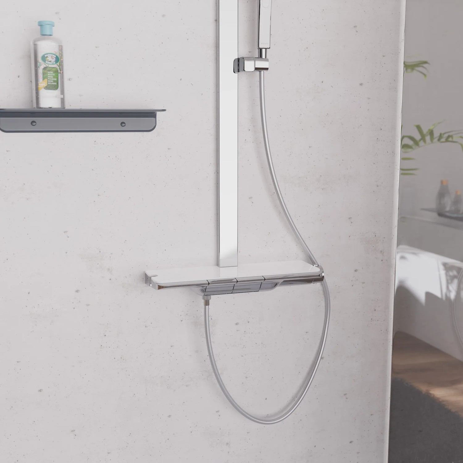 Schütte Brauseschlauch, 150 cm, Chrom, Kunststoff, flexibel und knickfest.