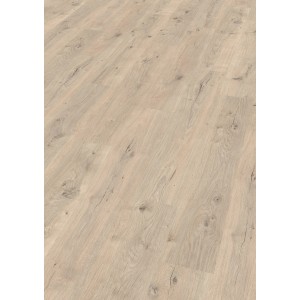 Egger Laminat Classic 8 mm Eiche Repino: Laminatboden in heller Holzoptik mit Maserung.