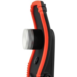 Eufab COB/LED Werkstattleuchte, schwarz/orange, für Pannenhilfe und Reparaturen.