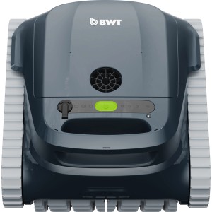 BWT Poolroboter ES Echo in Blau-Grau, Aufsicht. Poolreinigung leicht gemacht mit dem Poolroboter.