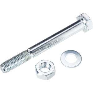 LUX Schrauben-Set für Bodeneinschlaghülsen, 10 mm x 110 mm, inkl. Mutter und Unterlegscheibe.