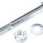 LUX Schrauben-Set für Bodeneinschlaghülsen, 10 mm x 110 mm, inkl. Mutter und Unterlegscheibe.
