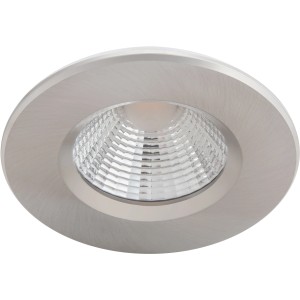 Runder Philips LED-Einbauspot Dive in Nickel, 5,5 W, 2700 K, IP65.