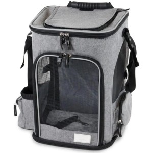 Petsworld Hunderucksack, faltbar, atmungsaktiv mit Mesh, für Hunde bis 8,5 kg.