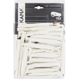 Skana Bio-Erdnägel, 75er Pack, für Begrenzungsleitung von Rasenmähern, Ø 5,5 mm x 85 mm.