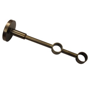 Gardinia Doppelträger Chicago Bronze, geschlossen, 12/6 cm, für Stilgarnituren.