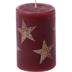 Stumpenkerze Multistern 100/68 mm Altrot