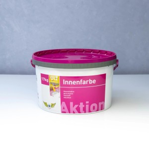 Eimer Ulz Schöne Wände Innenfarbe, Reinweiß, 17kg, matte Oberfläche.