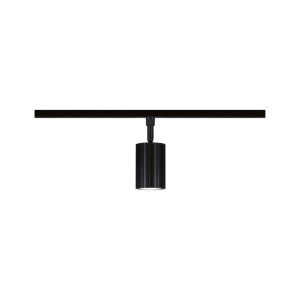 Paulmann URail Schienenspot Lirena, schwarz matt, zylindrisch mit Lamellenoptik, Ø 6 cm, für LED-Schienensysteme.