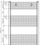 Technische Zeichnung: Schulte Design-Heizkörper gebogen, Maße und Details.