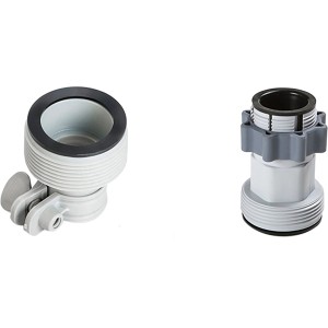 Intex Adapter B, grau, aus Kunststoff zum Verbinden von Filteranlagen und Pools.