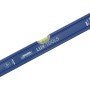 LUX Alu-Wasserwaage Classic, 40 cm, blau, mit horizontaler und vertikaler Libelle.