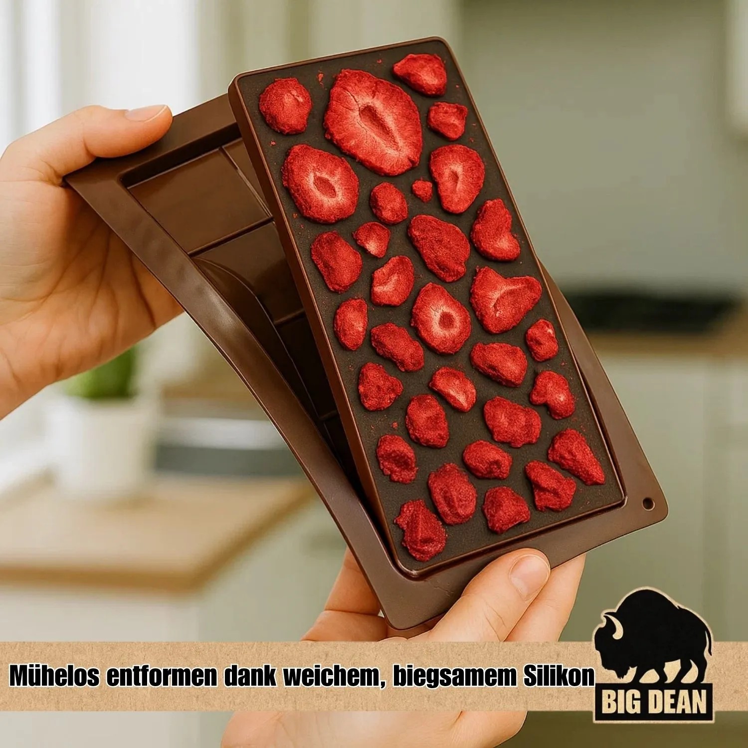 BigDean 2er Set Schokoladenform Silikon Tiefe Schokoladenform Für Kreative Tafeln Proteinriegel Und DIY Geschenke Dubai Schokolade Form Hitzebeständig kaufen bei OBI