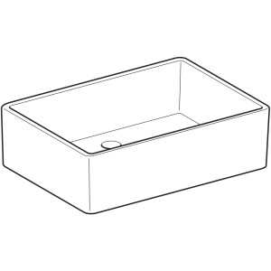 Weißes Geberit Publica Mehrzweckbecken, 60 cm, für öffentliche Einrichtungen.