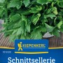 Kiepenkerl Schnittsellerie Gewone Snij: Frische, grüne Sellerieblätter auf der Saatgutpackung.