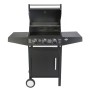 El Fuego Gasgrill San Angelo mit 3 Brennern, Seitenablage und Unterschrank.