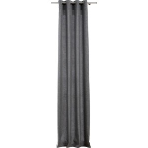 Grauer mydeco Ösenschal Verdunklung, 300x135 cm, für Fenstervorhänge.