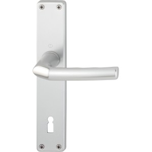 Hoppe Langschild-Garnitur Birmingham OB Alu Natur für Innentüren.