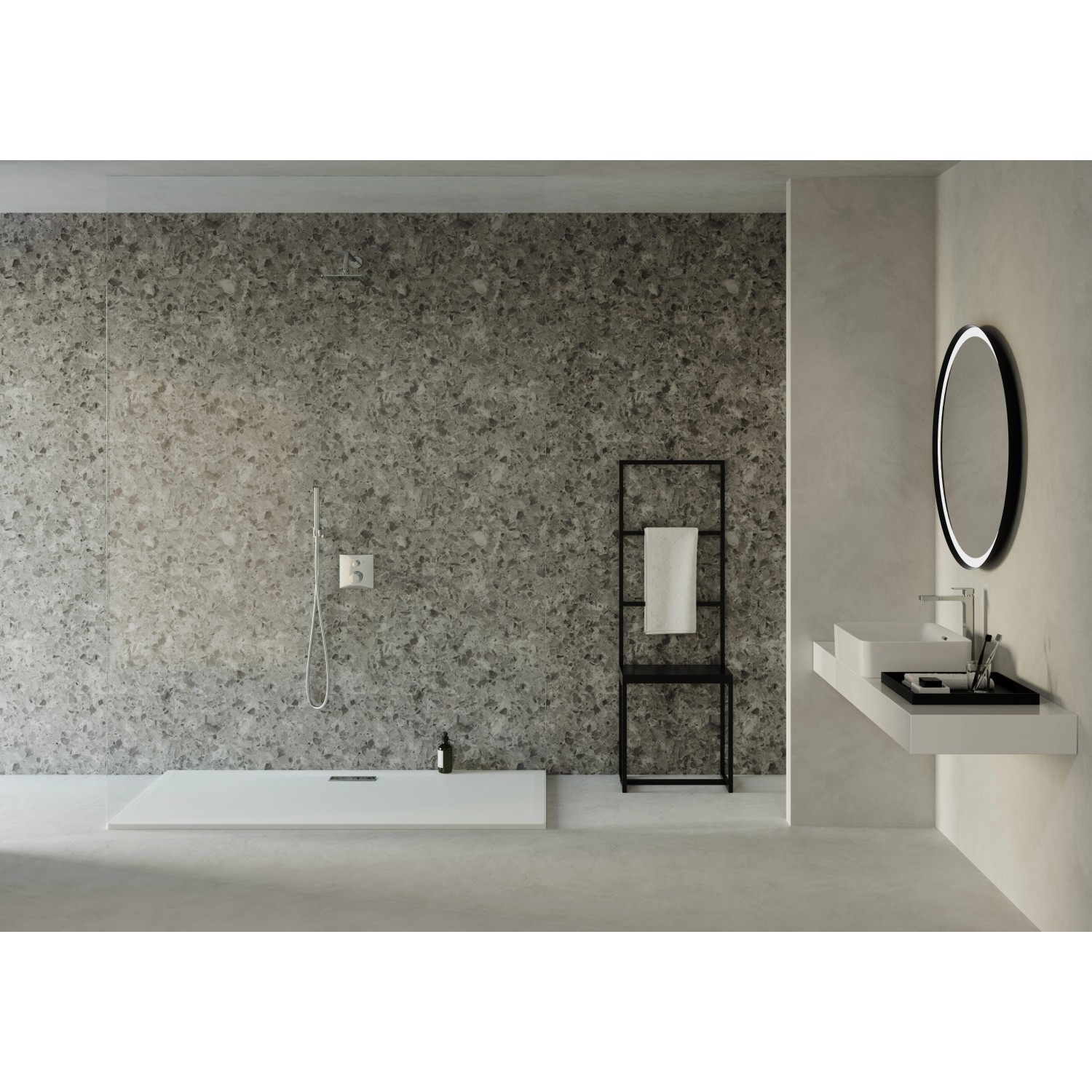 Ideal Standard Brausehalter Idealrain Atelier eckig, Chrom. Duschzubehör für die Wandmontage.