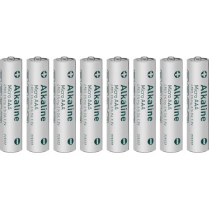8er-Pack Micro AAA Alkaline Batterien für diverse Geräte, z.B. Fernbedienungen.