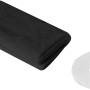 Schwarzes Fliegengitter Fenster 130x150cm mit Klettband zur einfachen Montage.