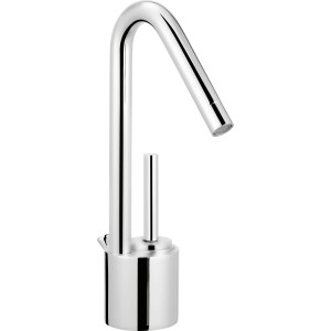 baliv Waschtischarmatur WT-370 Chrom mit Joystick-Hebel und schwenkbarem Auslauf.