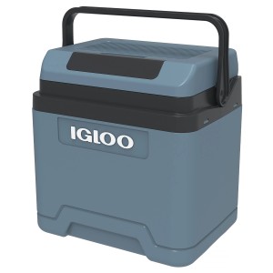 Igloo Kühlbox IE24 DC, 24 l, eisblaue thermoelektrische Box mit Tragegriff für Auto