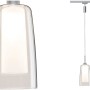 Paulmann URail LED Pendelleuchte Arido II, 5W, Chrom matt, für Schienensysteme. Glaspendel mit warmweißem Licht.